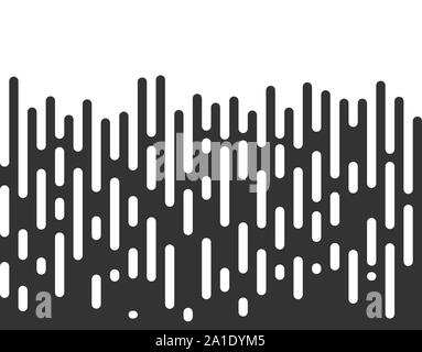Halbton übergang Muster Hintergrund. Unregelmäßig abgerundeten Linien. Vector Illustration. Stock Vektor