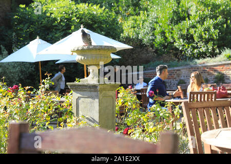 Das Cafe am Kenwood House, in Hampstead Heath, im Norden von London, Großbritannien Stockfoto