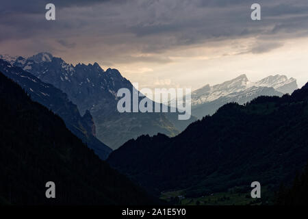 Laufende Sturm im Haslital Stockfoto