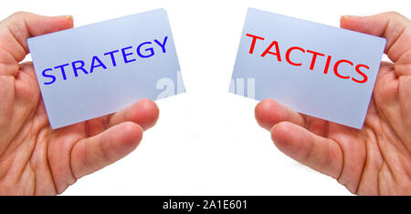Strategie und Taktik Konzepte Stockfoto