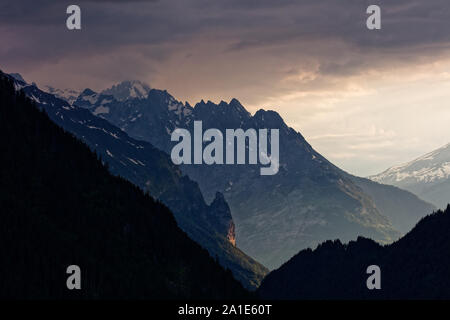 Laufende Sturm im Haslital Stockfoto