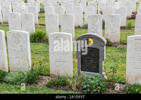 Etaples Ersten Weltkrieg Soldatenfriedhof in Etaples auf der nördlichen französischen Küste, der größten britischen Friedhof in Frankreich mit über 11.000 Bestattungen Stockfoto