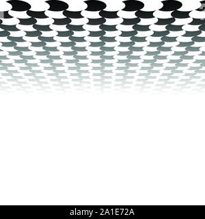 Schachbrett, checkerboard Oberfläche verschwinden in den Horizont. 3D-Ebene Szene, virtuellen Innenraum Stock Vektor