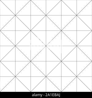 Runde Sache wiederholbare diagonal, schräg, schrägen Linien Diagramm Papier Muster. Neigung, skew Raster, Gitter. Entwurf, Zeichnung, zeichnen papier Muster, Textur Stock Vektor