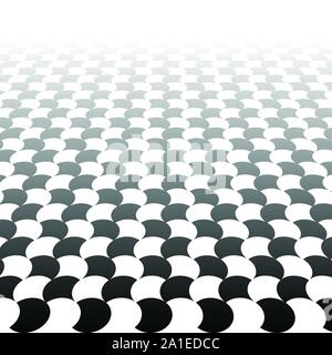 Schachbrett, checkerboard Oberfläche verschwinden in den Horizont. 3D-Ebene Szene, virtuellen Innenraum Stock Vektor