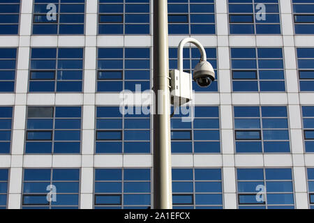 Den Haag - Fassade der ehemaligen ICC (International Criminal Court) in der Binckhorst Bereich. Stockfoto