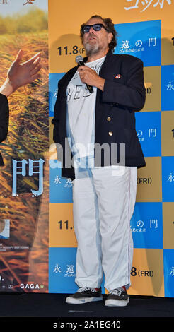 Tokio, Japan. 26 Sep, 2019. Regisseur Julian Schnabel besucht die Japan Premiere für den Film "In der Ewigkeit Gate' in Tokio, Japan, findet am Donnerstag, 26. September 2019. Foto von keizo Mori/UPI Quelle: UPI/Alamy leben Nachrichten Stockfoto