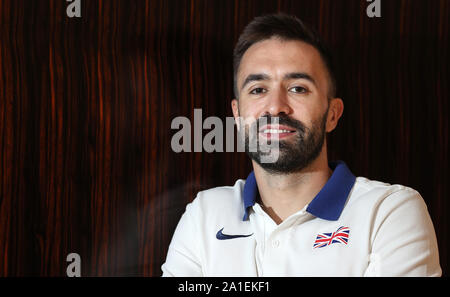 Großbritanniens Martyn Rooney Posen für Fotos, die während einer Sitzung im Mövenpick Hotel West Bay, Doha. Stockfoto