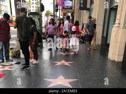 Santa Barbara, CA, USA. 22 Sep, 2019. Hollywood Star verzierte Street Credit: Amy Katz/ZUMA Draht/Alamy leben Nachrichten Stockfoto