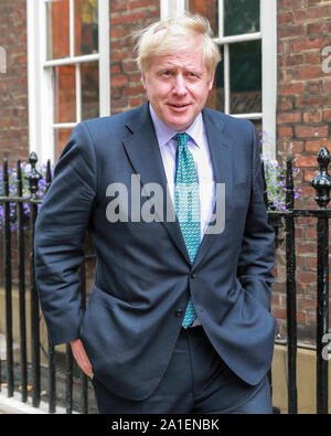 Boris Johnson, Premierminister, ehemaliger Außenminister, der konservative Abgeordnete für Uxbridge und South Ruislip, zuvor Bürgermeister von London. Stockfoto