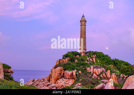 Einen schönen Leuchtturm in Ke Ga, Binh Thuan, Vietnam. Royalty hochwertige Lager Bild von Gebäude und Wahrzeichen. Stockfoto