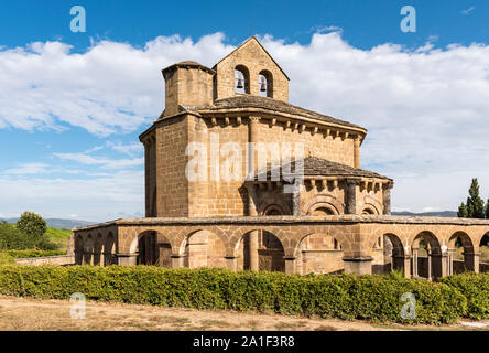 Kirche der Heiligen Maria von Eunate (Iglesia de Santa María de Eunate), Muruzábal, Navarra, Spanien Stockfoto