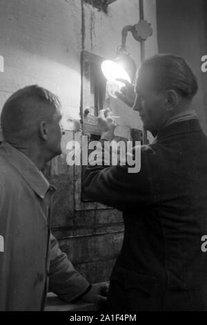 Die meisten Schokoladenfabrik in Halle (Saale), 1950er. Schokoladenfabrik in Halle an der Saale, 1950. Stockfoto