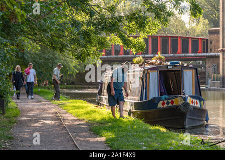 Festmachen an Berkhamsted Stockfoto