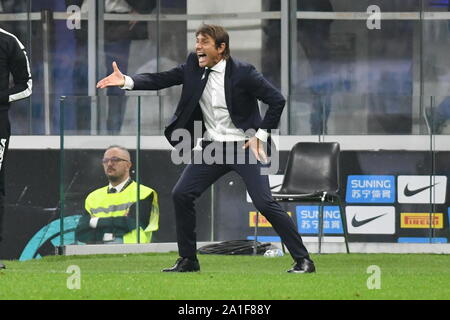 ANTONIO CONTE TRAINER INTER während Inter Vs Lazio, Milano, Italien, 25. September 2019, Fußball Italienische Fußball Serie A Männer Meisterschaft Stockfoto