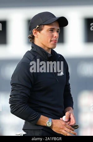 St Andrews, Großbritannien. 26 Sep, 2019. Brad Simpson während der ersten Runde der Alfred Dunhill Links Championship, Golfturnier der European Tour in St Andrews, Schottland Kredit: ESPA/Alamy leben Nachrichten Stockfoto