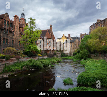 Dean Village in Edinburgh. Stockfoto