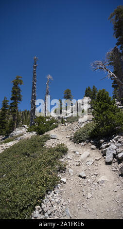 Die baldy bowl Trail mit einer unglaublichen Aussicht Stockfoto