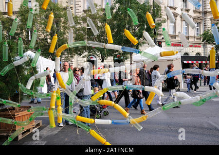 Autofreier Tag auf Andrassi Utca. Budapest, Ungarn Stockfoto