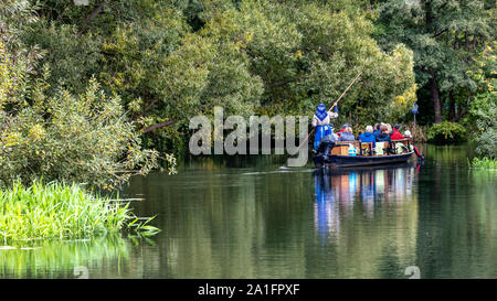 Stiefel Fahrt in den Spreewald Stockfoto