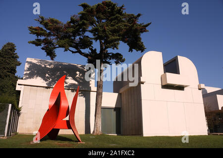 Joan Miro Foundation Museum, Montjuic, Barcelona, Katalonien, Spanien Stockfoto