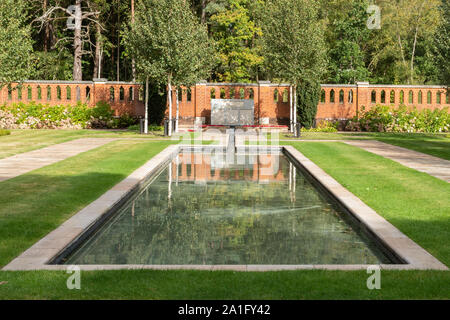 Woking muslimischen Begräbnisstätte und Frieden Garten, historischen Soldatenfriedhof in Surrey, Großbritannien Stockfoto