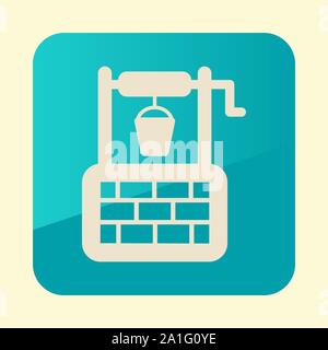Wasser und Flachbild-Symbol. Garten anmelden. Grafik Symbol für Ihre Web site Design, Logo, App, UI. Vector Illustration, EPS 10. Stock Vektor