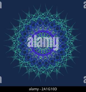 Dekorative runde Spitze Muster Hintergrund für das Zertifikat, Hinweis, Ticket, Belohnung, Diplom, Gutschein Design. Stock Vektor