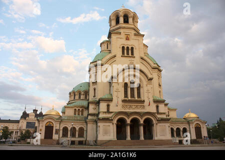 Die St. Alexander Nevsky Kathedrale, ein Bulgarisch-orthodoxen Kathedrale in Sofia, der Hauptstadt Bulgariens. Ist eine der größten orthodoxen Kathedrale Stockfoto