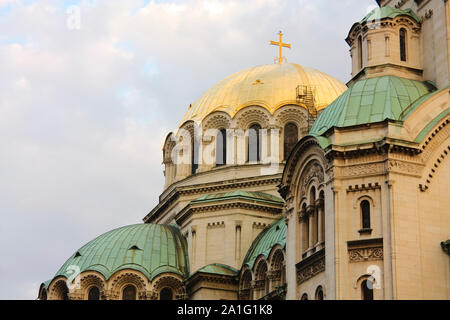 Detail der St. Alexander Nevsky Kathedrale, ein Bulgarisch-orthodoxen Kathedrale in Sofia, der Hauptstadt Bulgariens. Ist eine der größten Östlichen Orthodo Stockfoto