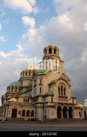 Die St. Alexander Nevsky Kathedrale, ein Bulgarisch-orthodoxen Kathedrale in Sofia, der Hauptstadt Bulgariens. Ist eine der größten orthodoxen Kathedrale Stockfoto