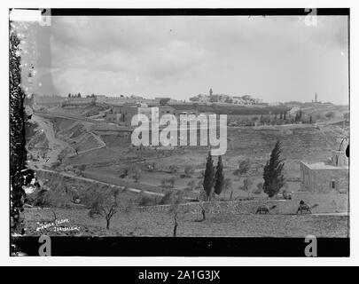 Mt. Zion, über von Tal Hinnom Hinnon [h] Stockfoto