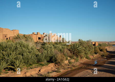 Berühmten Kasbah Ait Benhaddou im Hohen Atlas von Marokko Stockfoto