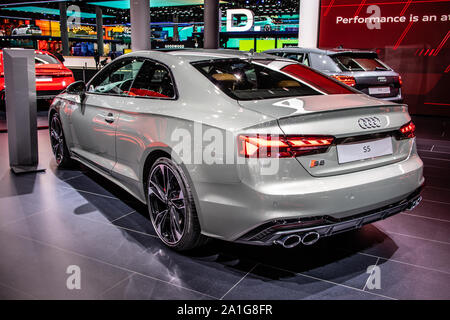 Frankfurt, Deutschland, September 10, 2019: Audi S5 Coupé auf der IAA, B9, Allradantrieb Auto von Audi gebaut Stockfoto