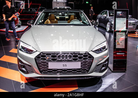 Frankfurt, Deutschland, September 10, 2019: Audi S5 Coupé auf der IAA, B9, Allradantrieb Auto von Audi gebaut Stockfoto