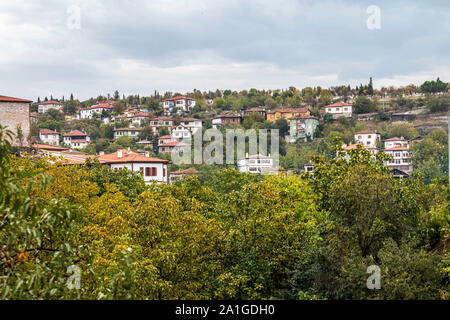 Traditionelle osmanische Häuser in Safranbolu, Türkei, 1. Oktober 2019, Karabuk, Türkei Stockfoto