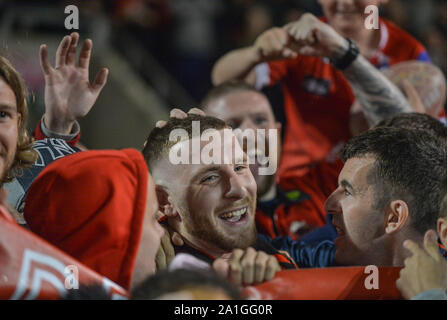 26. September 2019, AJ Bell Stadium, Salford, England; Betfred Super League Rugby, runde Eliminator 2, Salford Rote Teufel vs Castleford Tiger; Quelle: Dean Williams/News Bilder Stockfoto