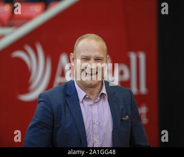 26. September 2019, AJ Bell Stadium, Salford, England; Betfred Super League Rugby, runde Eliminator 2, Salford Rote Teufel vs Castleford Tiger; Jon Wells, Direktor von Rugby in Castleford Credit: Mark Cosgrove/News Bilder Stockfoto