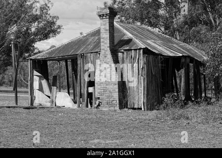 Verfallenes Bauernhaus Stockfoto