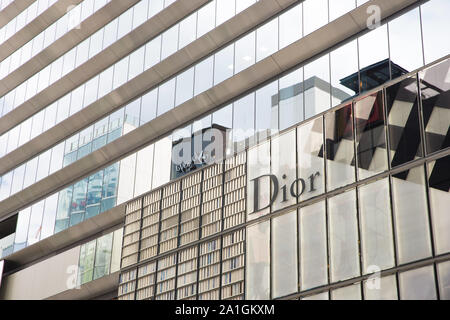 Tokio, Japan. 26 Sep, 2019. Dior Store in Ginza gesehen. Credit: Stanislav Kogiku/SOPA Images/ZUMA Draht/Alamy leben Nachrichten Stockfoto