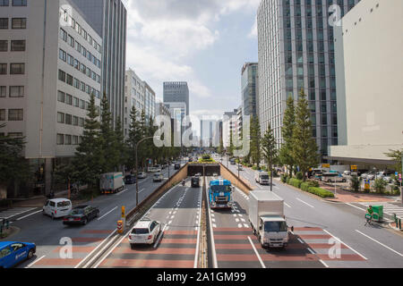 Tokio, Japan. 26 Sep, 2019. Tokyo street view in Nihombashi. Credit: Stanislav Kogiku/SOPA Images/ZUMA Draht/Alamy leben Nachrichten Stockfoto