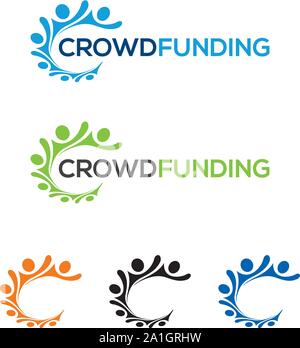 Menschen verbinden Logo, Kommunikation, Familie, Vektor symbolische Markierungen. Kreative Menschen, Menschen verbinden, Gemeinschaft. Vektor logo Vorlage, Stock Vektor