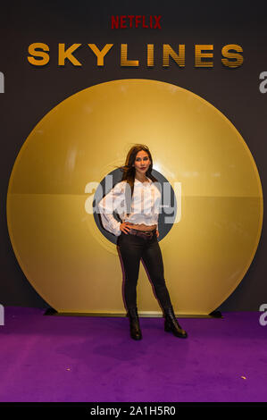 Die Premiere der Netflix-Serie kylines' im Henninger-Turm. Frankfurt, 25.09.2019 Stockfoto