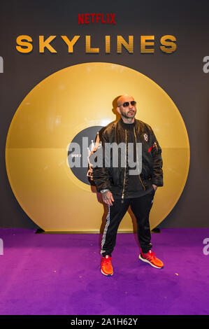 Die Premiere der Netflix-Serie kylines' im Henninger-Turm. Frankfurt, 25.09.2019 Stockfoto