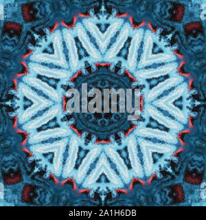 Kaleidoskopische geometrische Verzierung. Dekorative polygonalen Mosaik Muster. Mandala. Zusammenfassung Hintergrund. Stockfoto