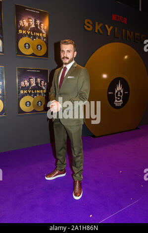 Die Premiere der Netflix-Serie kylines' im Henninger-Turm. Frankfurt, 25.09.2019 Stockfoto