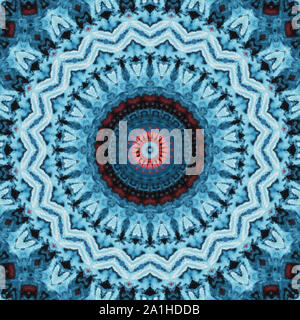 Kaleidoskopische geometrische Verzierung. Dekorative polygonalen Mosaik Muster. Mandala. Zusammenfassung Hintergrund. Stockfoto