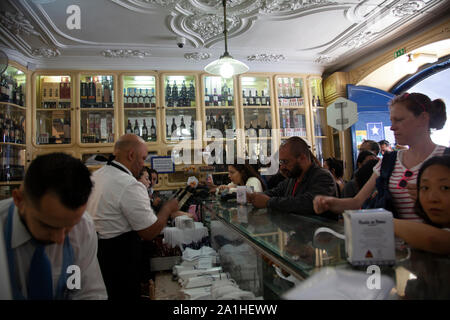 Pasteis de Belem Cafe und Bäckerei in Belem, Lissabon, Portugal Stockfoto