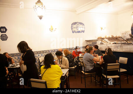 Pasteis de Belem Cafe und Bäckerei in Belem, Lissabon, Portugal Stockfoto