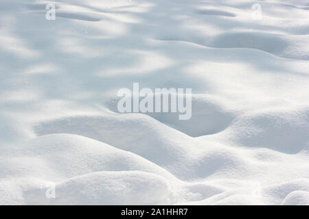 Weißer Schnee Hintergrund abstrakte Textur Stockfoto